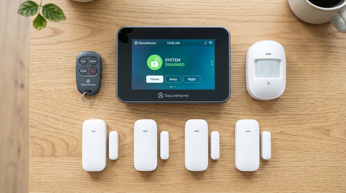 Basic home security starter kit components