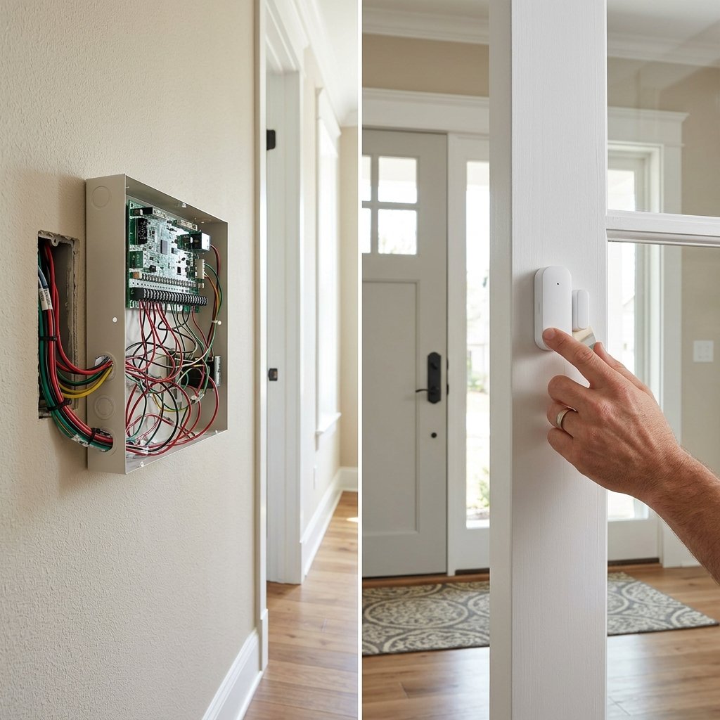 Wireless versus wired home security systems comparison